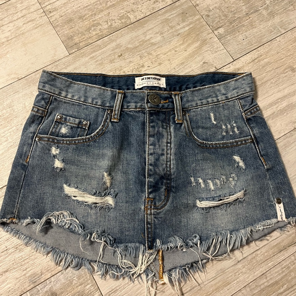 One teaspoon mini denim skirt
